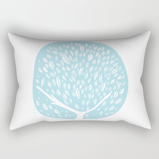 Tree of life - baby blue Rectangular Pillow