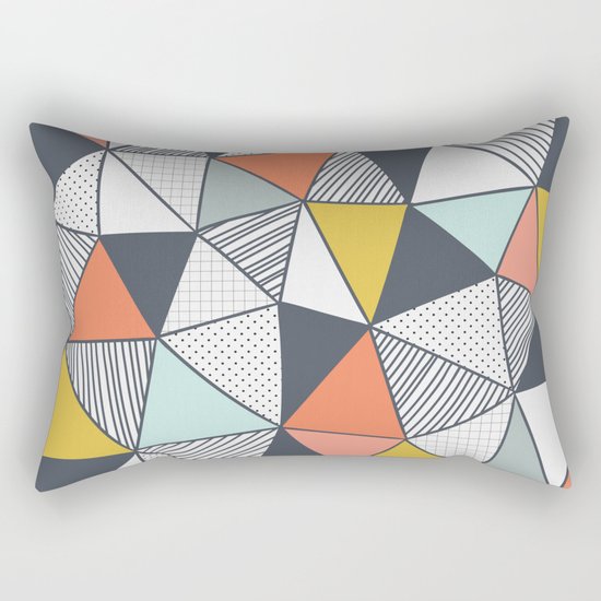 Triangles Rectangular Pillow