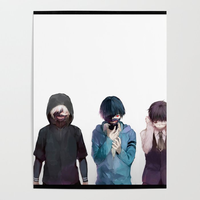 Tokyo Ghoul Ken Kaneki Poster By Magna3 Society6 Tokyo Ghoul Ken Kaneki Poster By Magna3 Society6