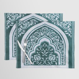 Floral Arch Turquoise Placemat