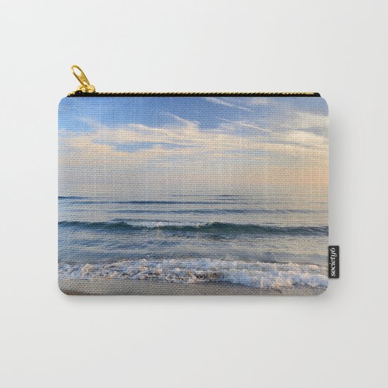 "Serenity sea". Waves. At sunset Carry-All Pouch