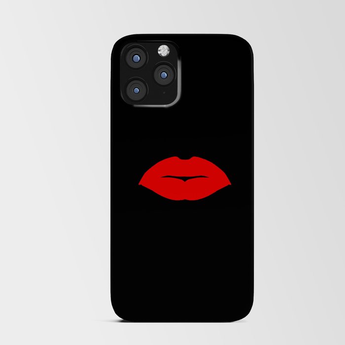Kissing Lipstick Lips iPhone Card Case