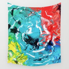 Paint Pour Tordado Wall Tapestry