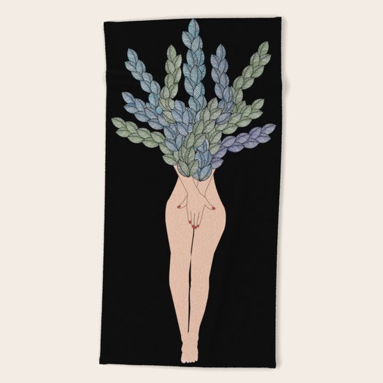Leaf 18 Beach Towel
