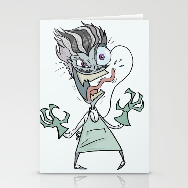 Mad scientist Stationery Cards