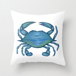 Chesapeake Bay Blue Crab Throw Pillow