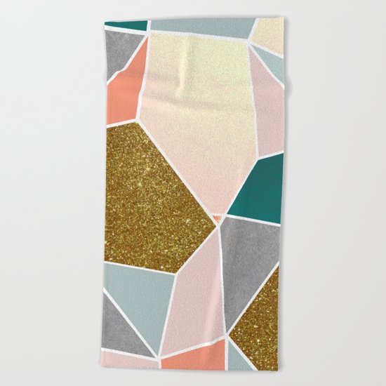 Geometric #society6 #decor #buyart Beach Towel