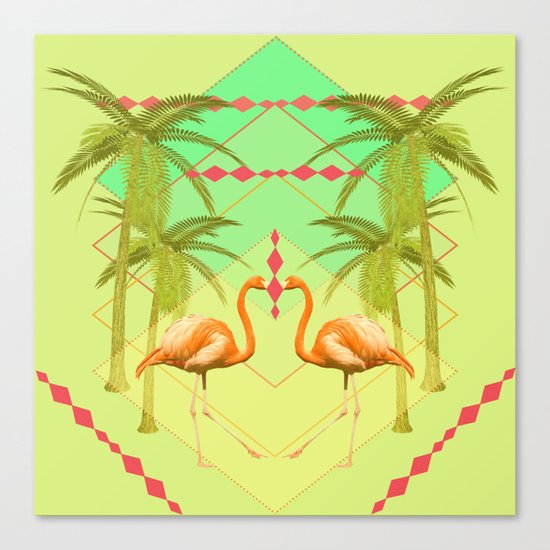 go flamingo, go ! Canvas Print