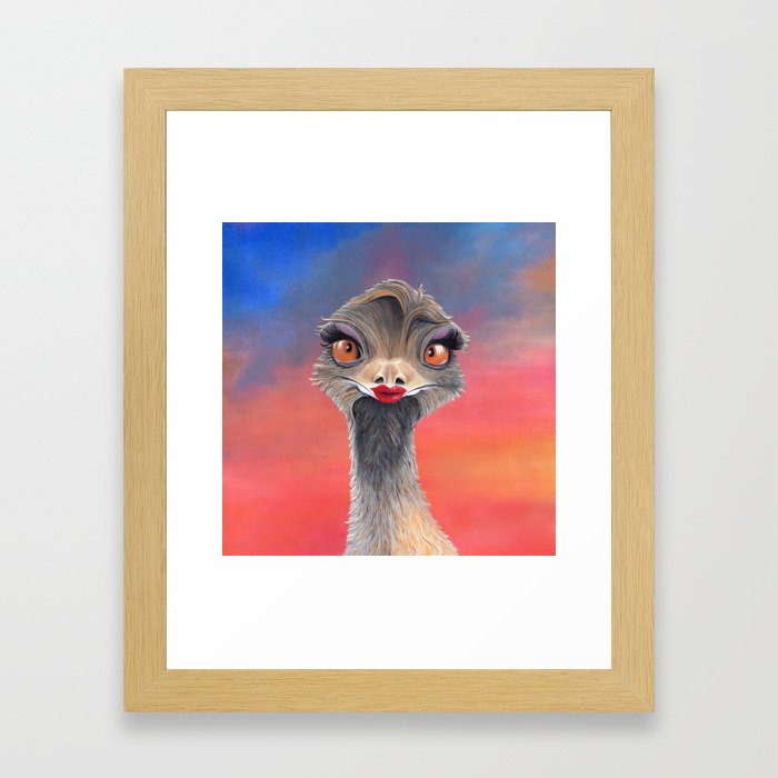 Elegant Emu Framed Art Print