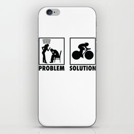 Cycling Cyclist Statement Problem Solution. iPhone Skin