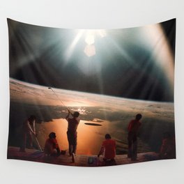 Golfers In Space Wall Tapestry