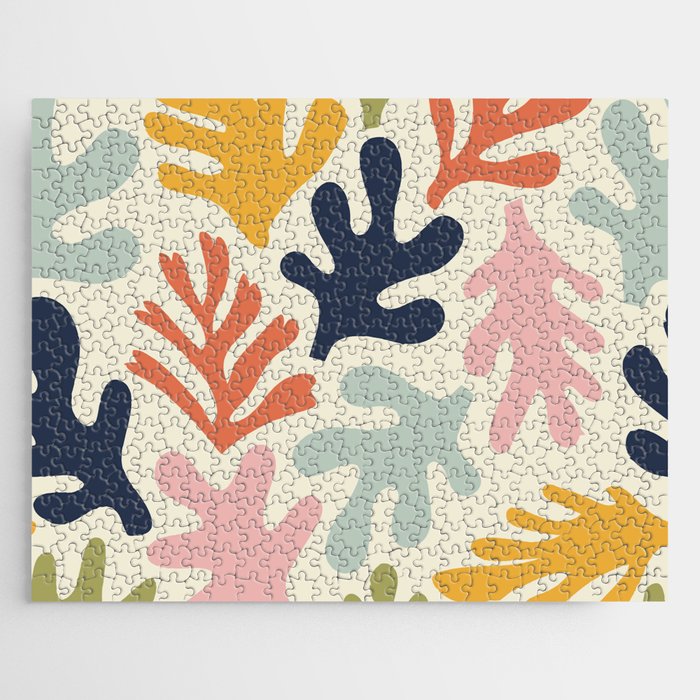 Henri Matisse Colorful Tropical Cut Outs Pattern  Jigsaw Puzzle