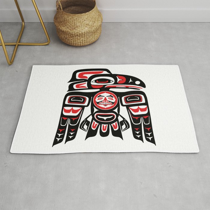 Raven Haida Native American Tlingit Art Alaska Rug