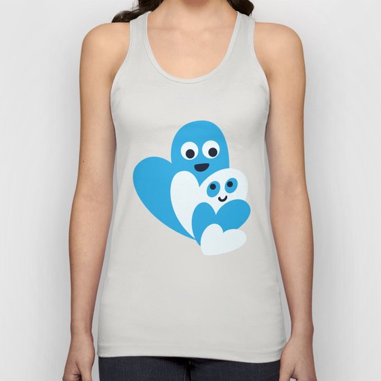 Happy Hearts Family Unisex Tank Top