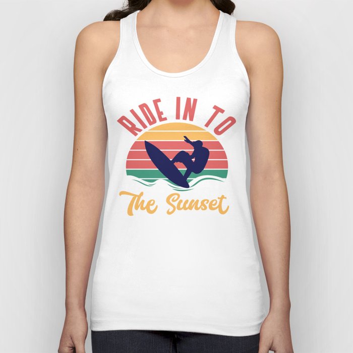 Ride In To The Sunset. Tank Top