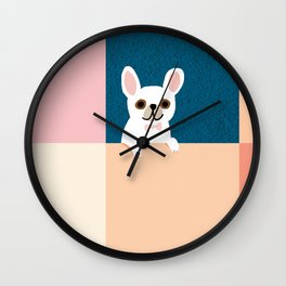 Little_French_Bulldog_Love_Minimalism_001 Wall Clock