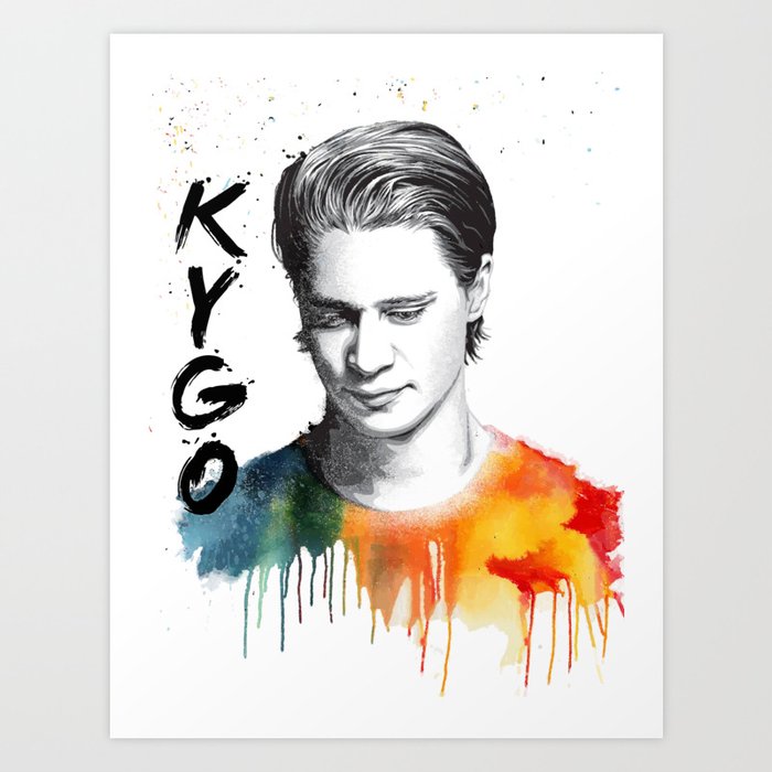 Kygo paint portrait (Fan Art) Art Print