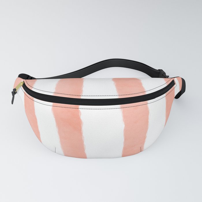 Watercolor Vertical Lines With White 44 Fanny Pack