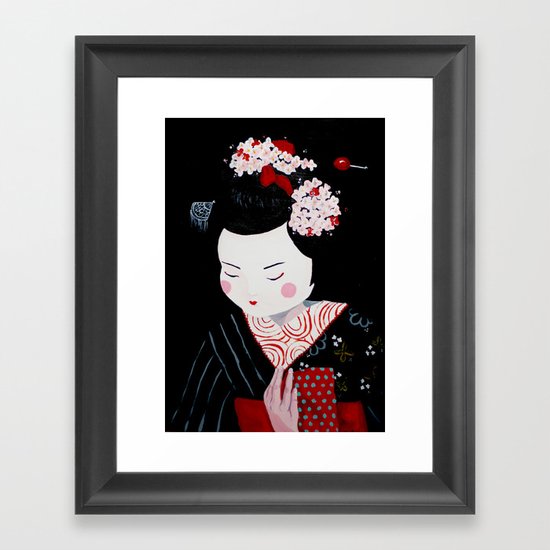 Geisha Framed Art Print