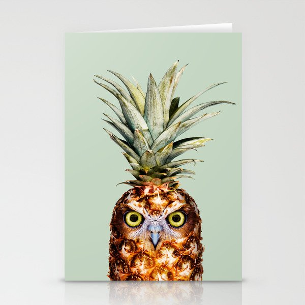 PINEAPPLE OWL Stationery Cards