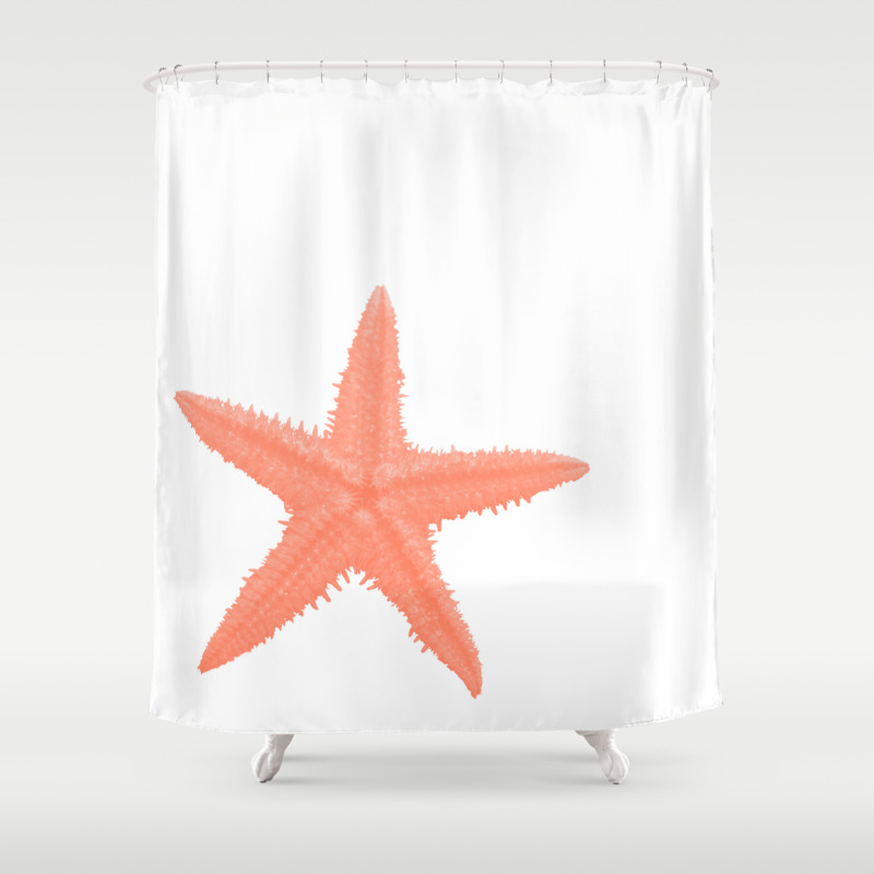 starfish shower curtain pottery barn