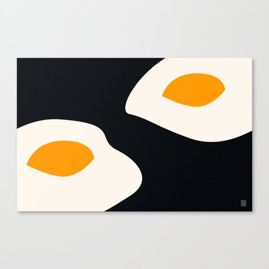 fried eggs Canvas Print