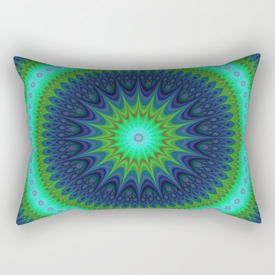 Winter mandala Rectangular Pillow