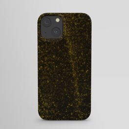 Abstract yellow glowing particles iPhone Case