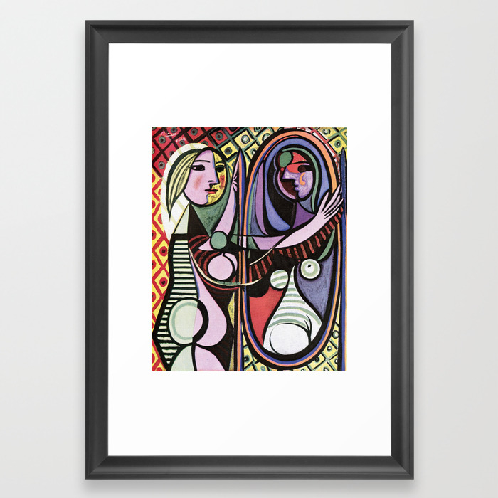 Pablo Picasso Girl Before A Mirror 1932 Artwork Reproduction Tshirts Prints Poster Bags Men Wo Framed Art Print By Cloth O Rama Society6