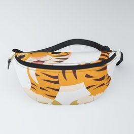 Happy New Year 2022 With Funny Tiger Cub Fanny Pack