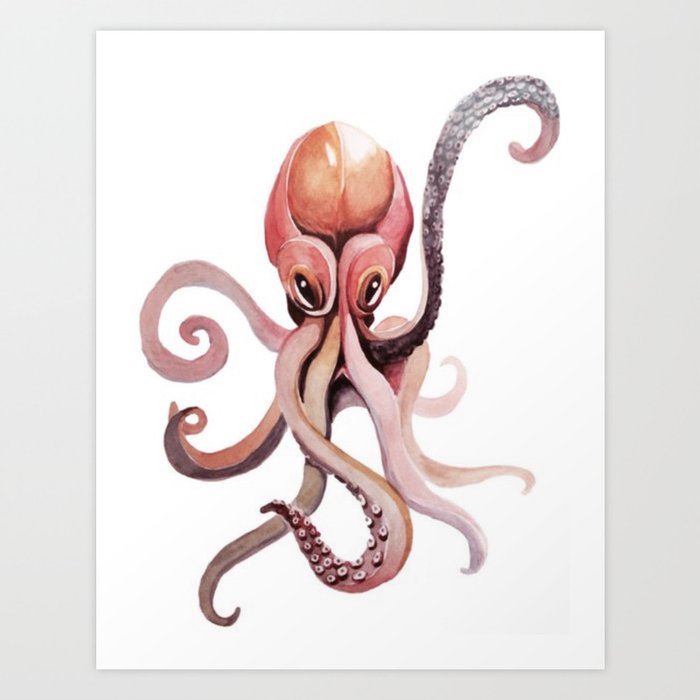 Big octo Art Print