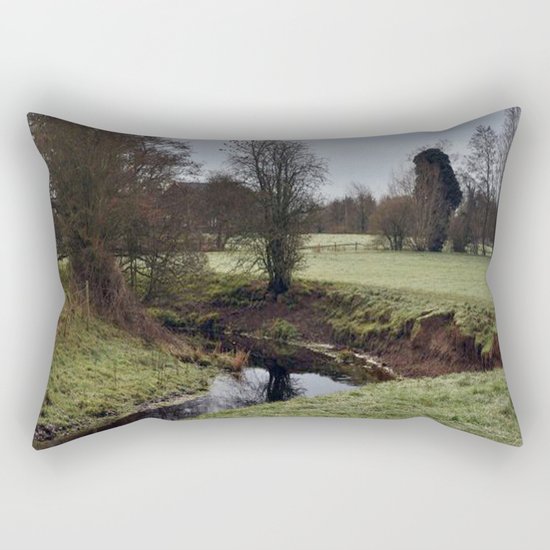 The frosty stream Rectangular Pillow