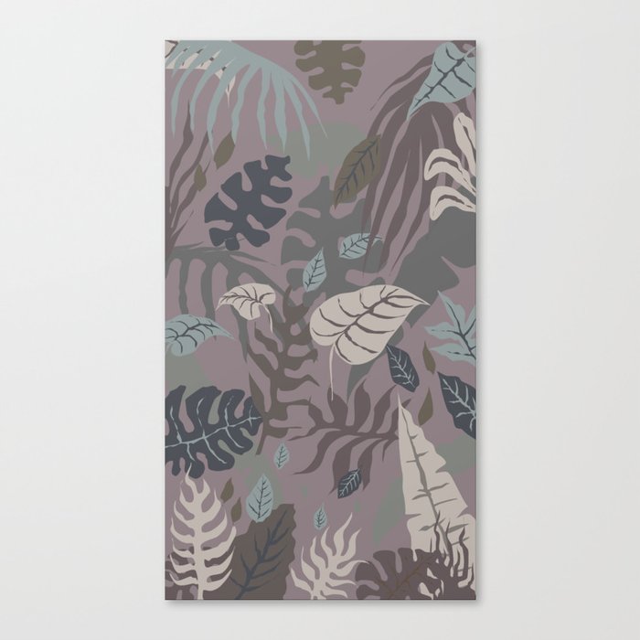tropical pattern smooth brown Canvas Print