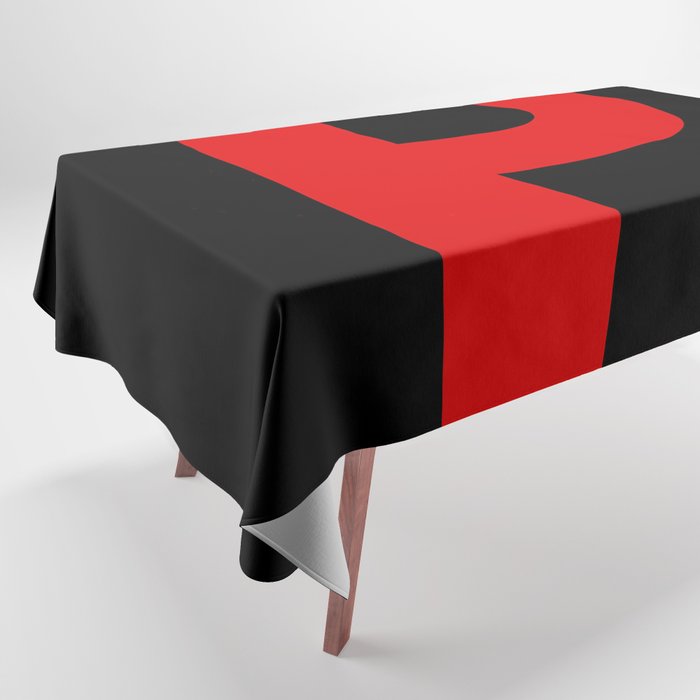 Letter P (Red & Black) Tablecloth