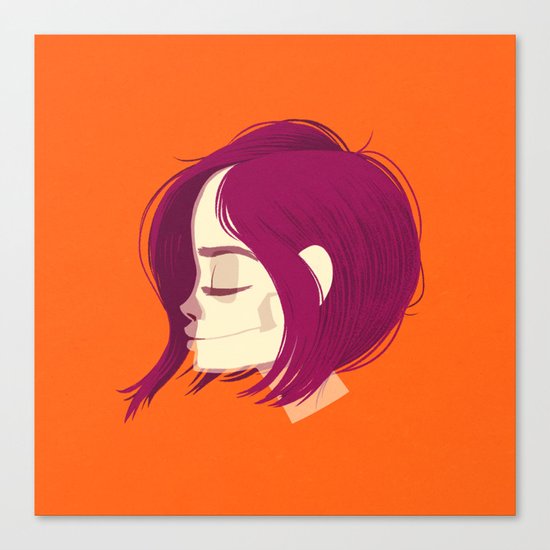 see through girl 1 Canvas Print