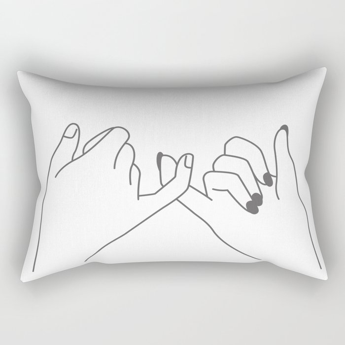 Pinky Promise 3 Rectangular Pillow