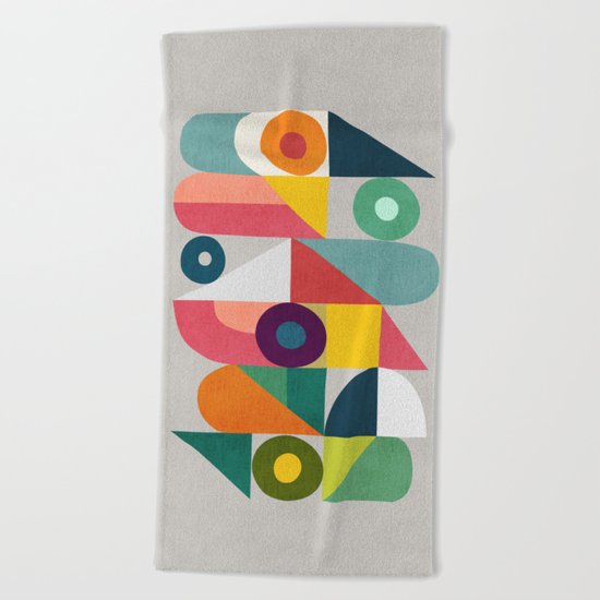 Tick Tock Machine Beach Towel