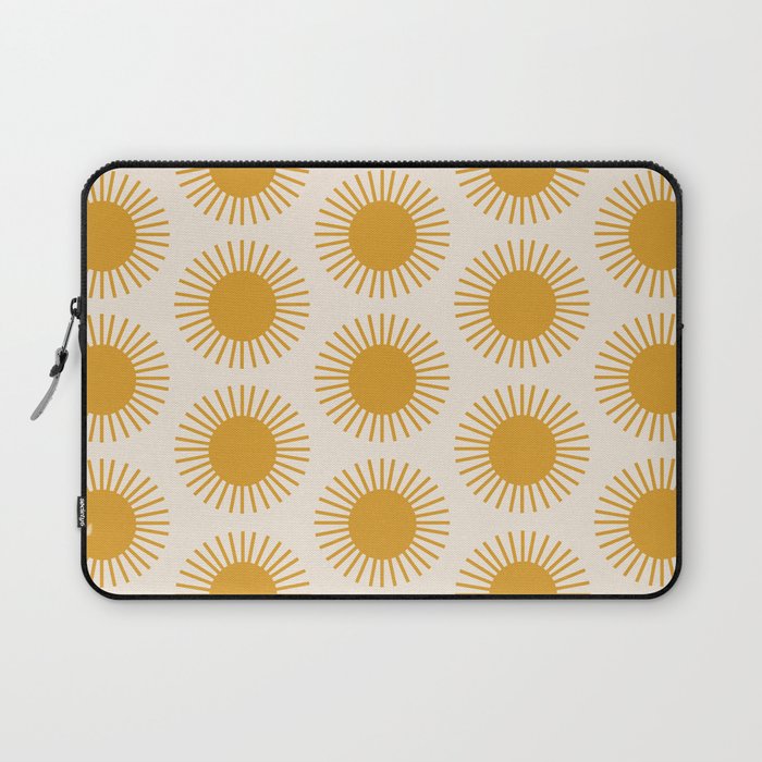 Golden Sun Pattern Laptop Sleeve