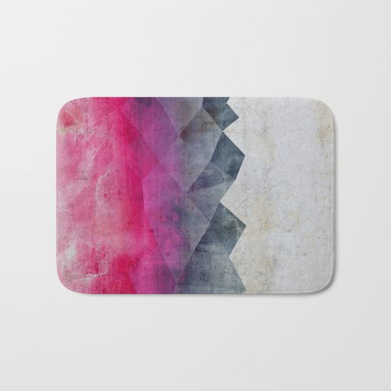 Pink Concrete Bath Mat