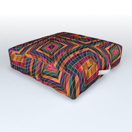 Resonate Outdoor Floor Cushion | Pattern, Digital, Cymatic, Abstract, Graphicdesign, Vibration 