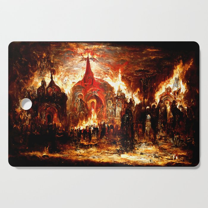 Lucifer Palace in Hell Cutting Board