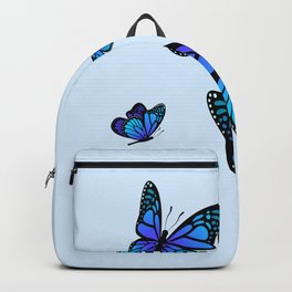 Butterfly Blues | Blue Morpho Butterflies Collage Backpack