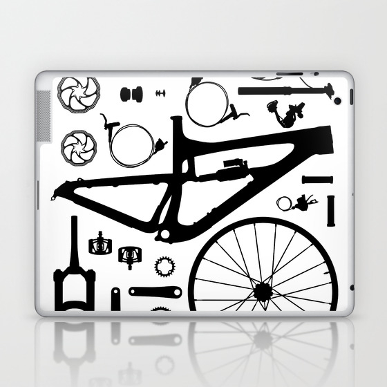 Bike Parts Nomad Laptop Ipad Skin By Basx Society6