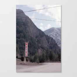 Mountainside Motel Canvas Print