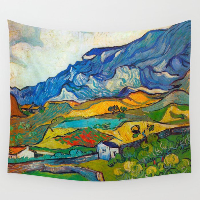 Les Alpilles Mountain Landscape near South Reme Vincent van Gogh