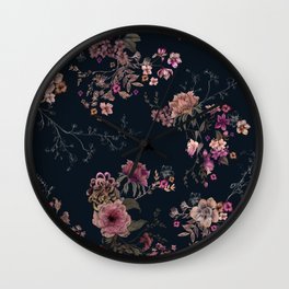Japanese Boho Floral Wall Clock