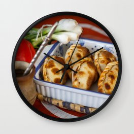 Argentina Photography - Freshly Baked Empanadas Wall Clock