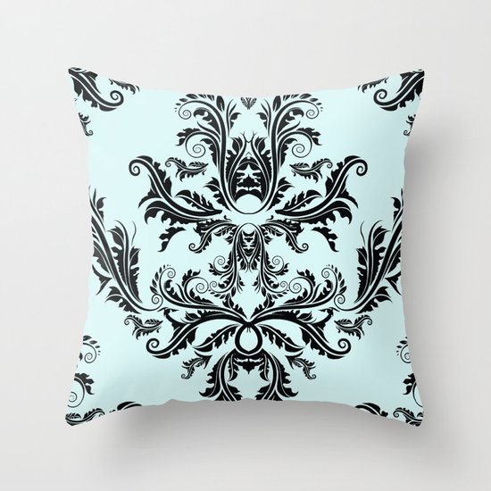 Damask Pattern Throw Pillow