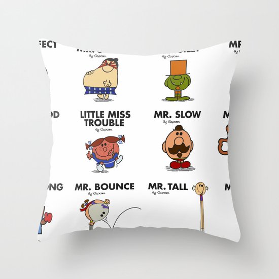 Mr.Fighter II Throw Pillow