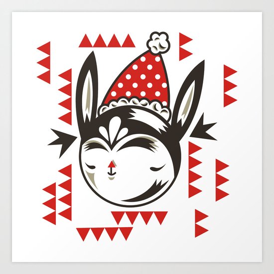 Red Remy Art Print